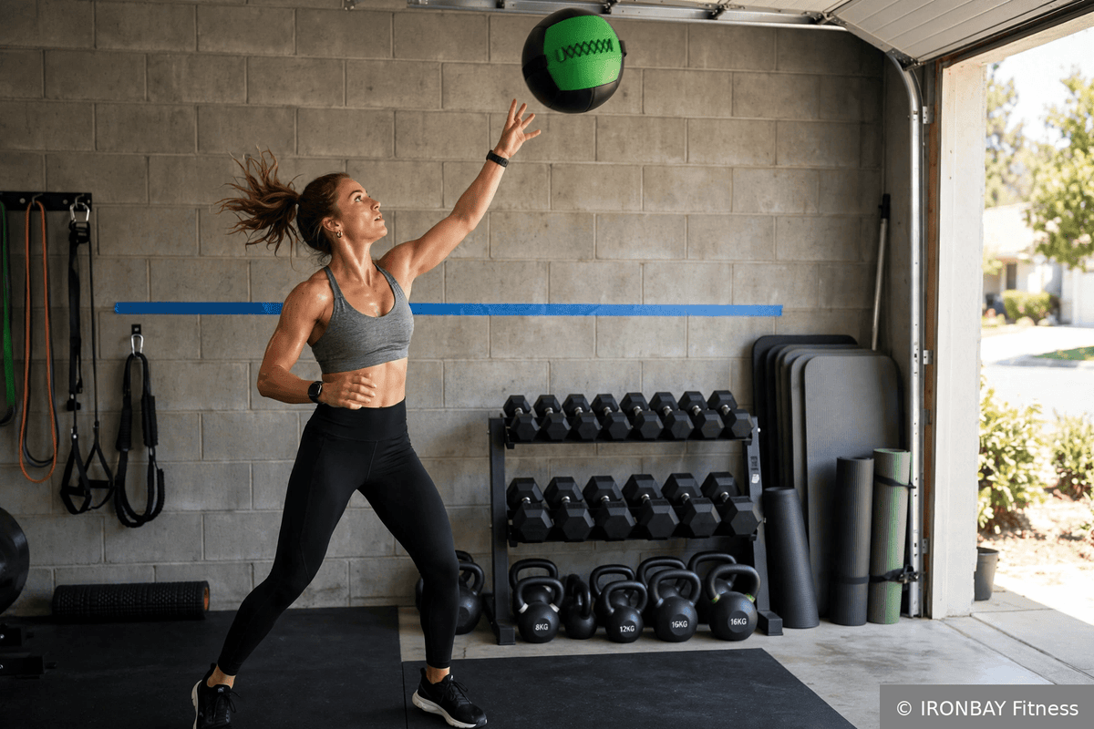 Death by Wall Ball: 7-Minute Home EMOM Workout - IRONBAY Fitness