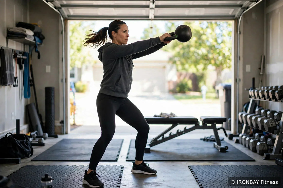 10-Minute Kettlebell Swing Workout at Home