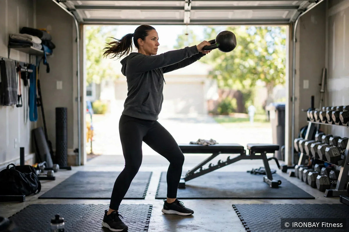 10-Minute Kettlebell Swing Workout at Home