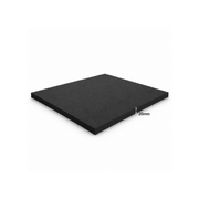 Gym Flooring Mats | 1m x 1m | 20mm | Solid Black