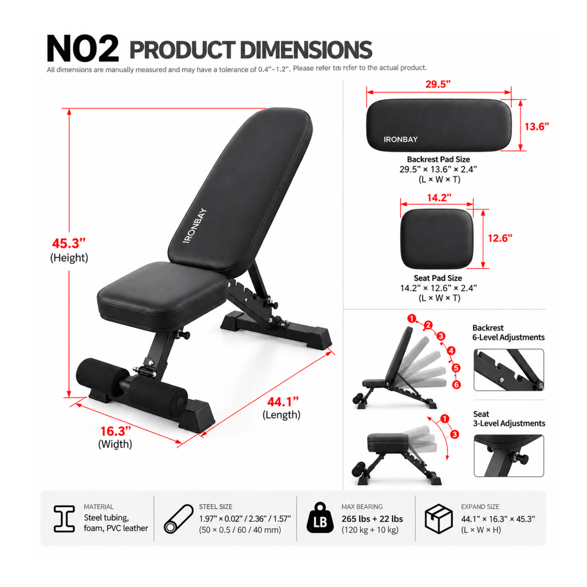 Adjustable FID Bench | N02 - IRONBAY Fitness