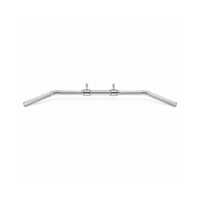 Eyries™ 49-Inch Dual Cable Lat Pulldown Bar with dual attachment points and angled knurled grips