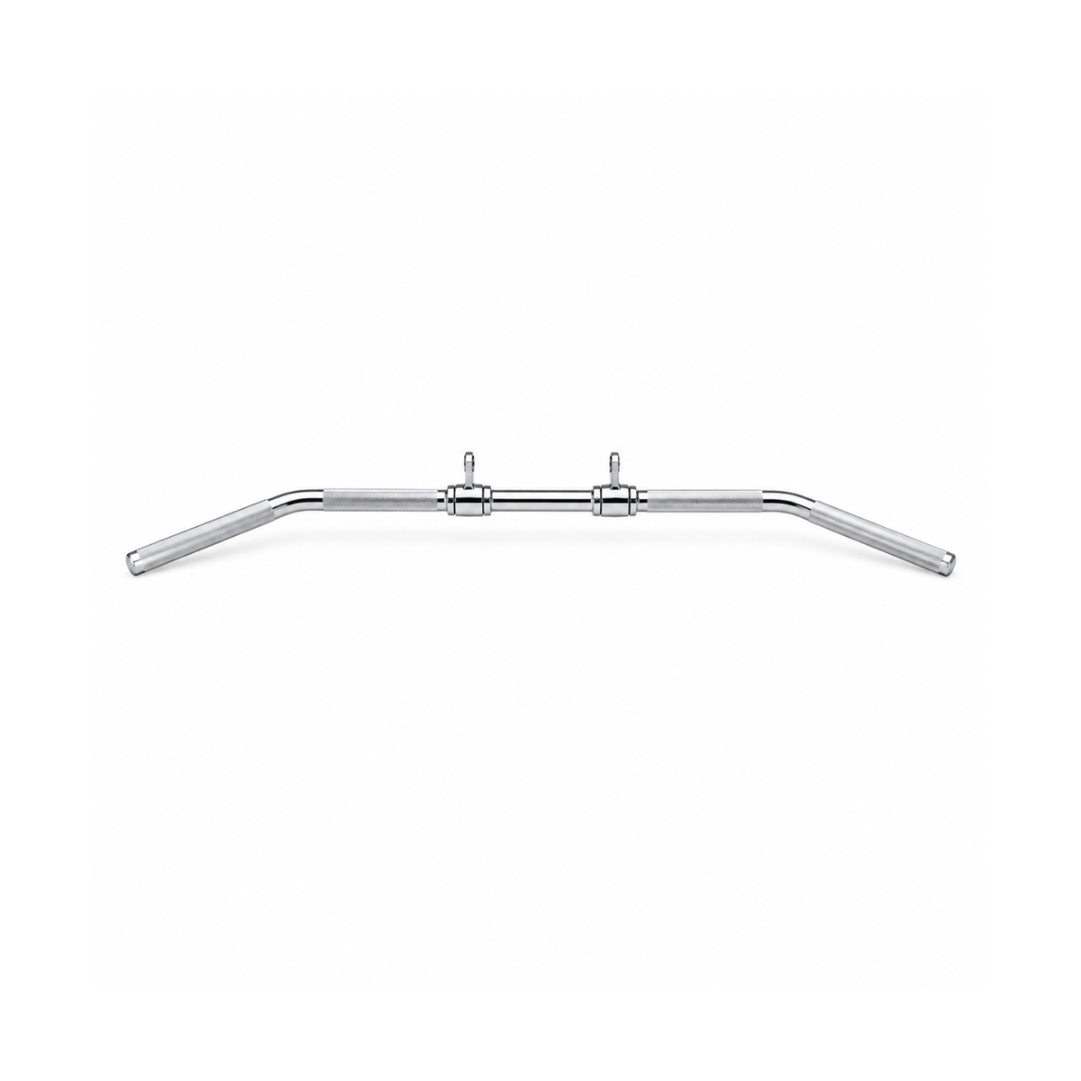 Eyries™ 49-Inch Dual Cable Lat Pulldown Bar with dual attachment points and angled knurled grips
