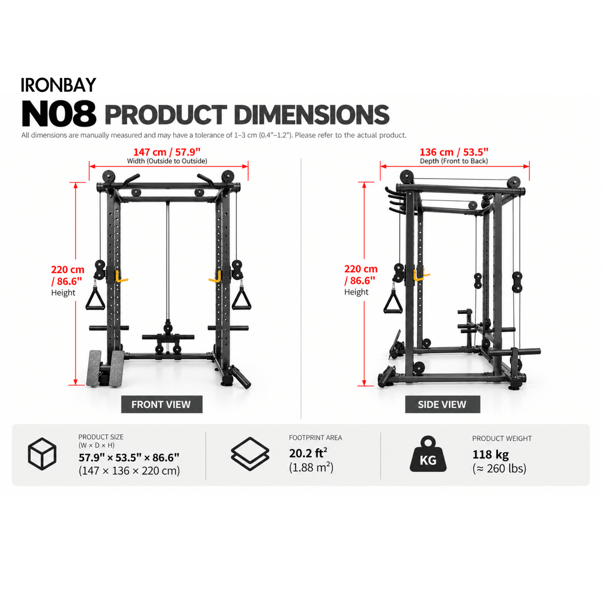 Functional Trainer | IRONBAY™ N08 - IRONBAY Fitness