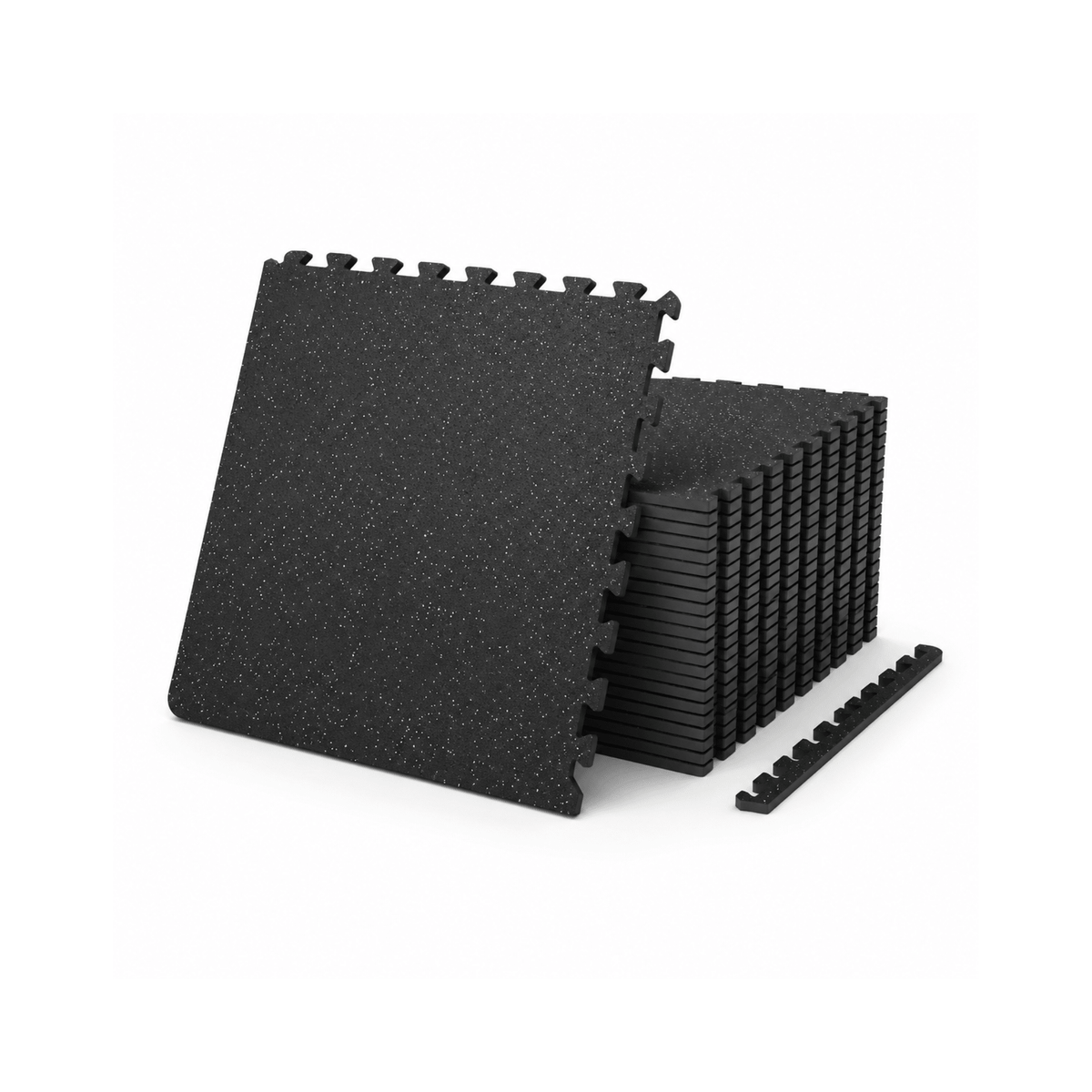 Gym Flooring Mats | 19" x 19" | 10mm | Speckle - IRONBAY Fitness