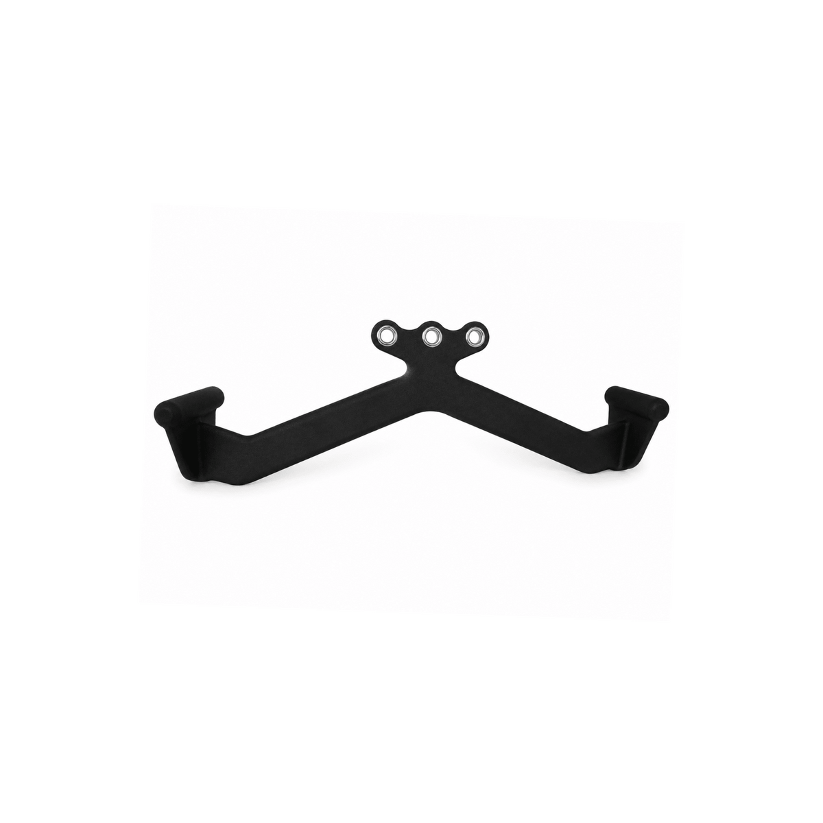 IRONBAY 22-Inch Triple-Mount Lat Pulldown Bar with three cable attachment points