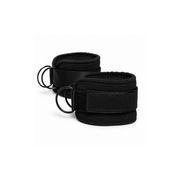 IRONBAY Cable Machine Ankle Strap with padded neoprene cuff and dual metal D-rings