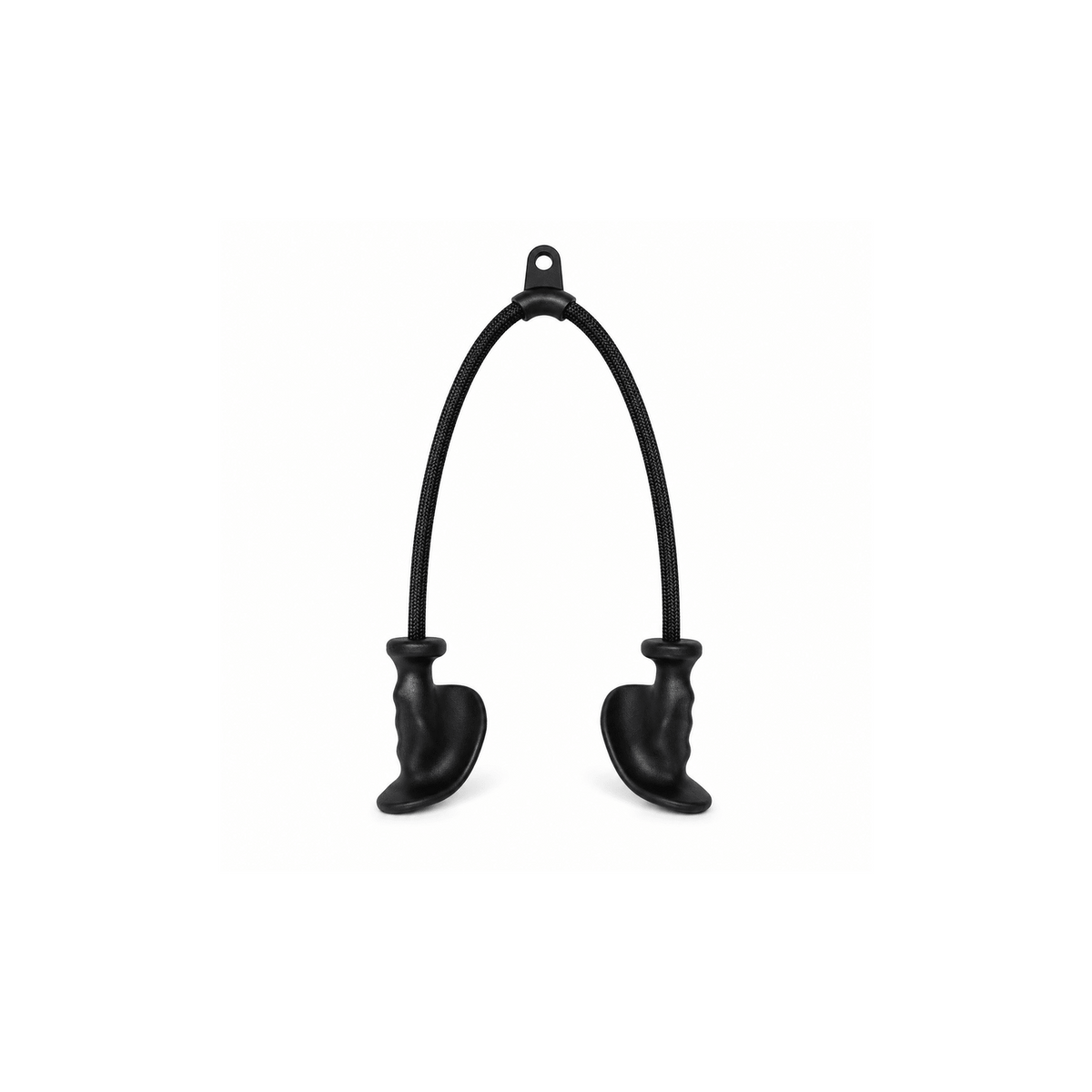 IRONBAY Ergonomic Tricep Rope with contoured palm-shaped handles for cable training
