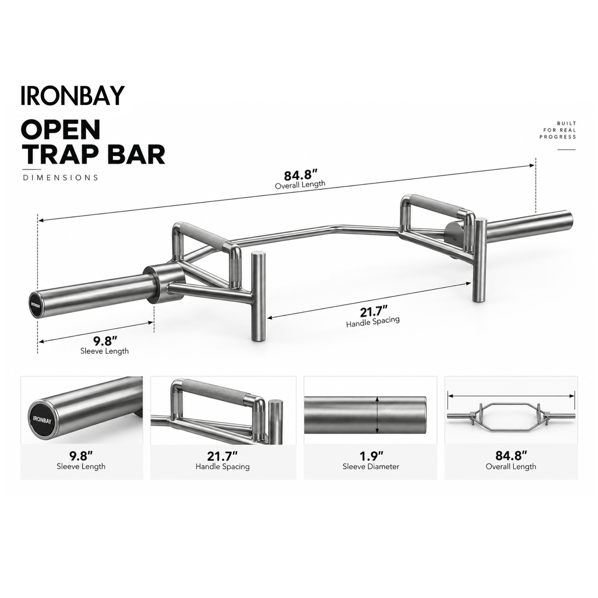 Open Trap Bar - IRONBAY Fitness